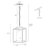 1-Light Kitchen Island Pendant  With Lantern Geometric Shape Dimmable