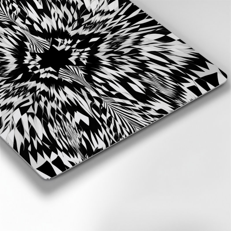 Art mural noir Op Art 1