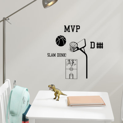 Ensemble de décalcomanie murale basket Haskett