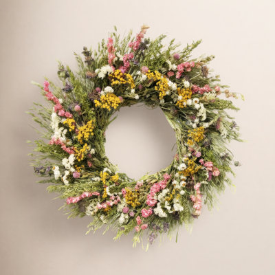 Great Meadows 30" Handcrafted Floral Wreath