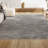 Felicdad Shag Plush Tassel Gray Rug-402136690
