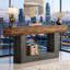 Table de canapé étroite en bois