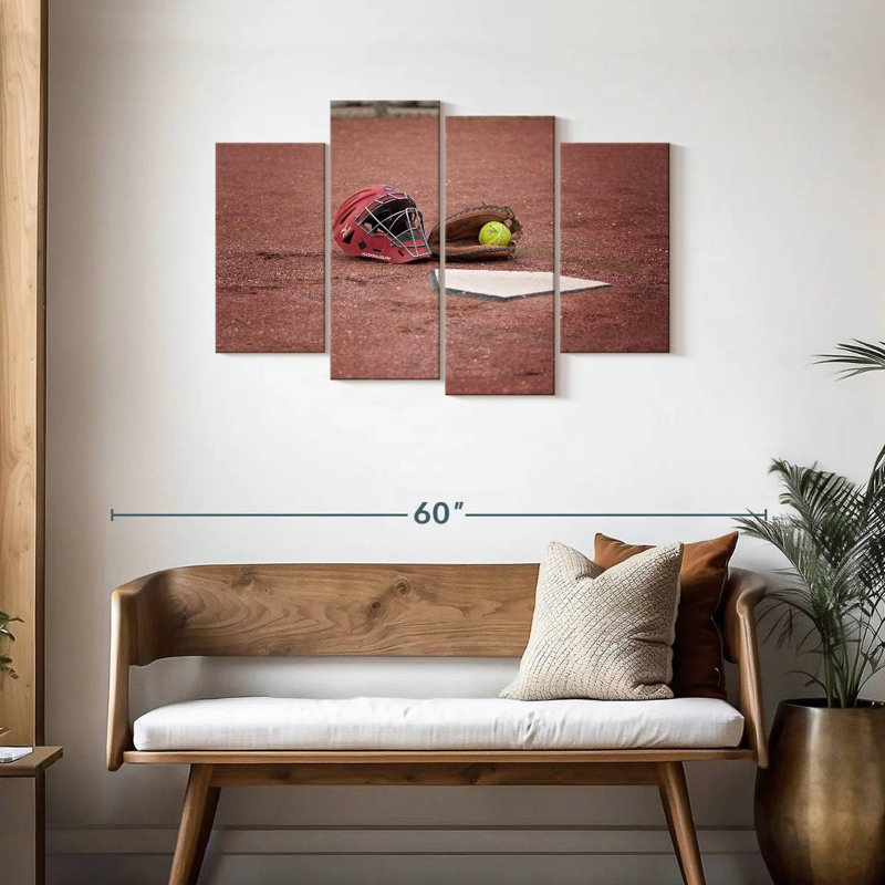 Softball Gear, 27" H x 43" W