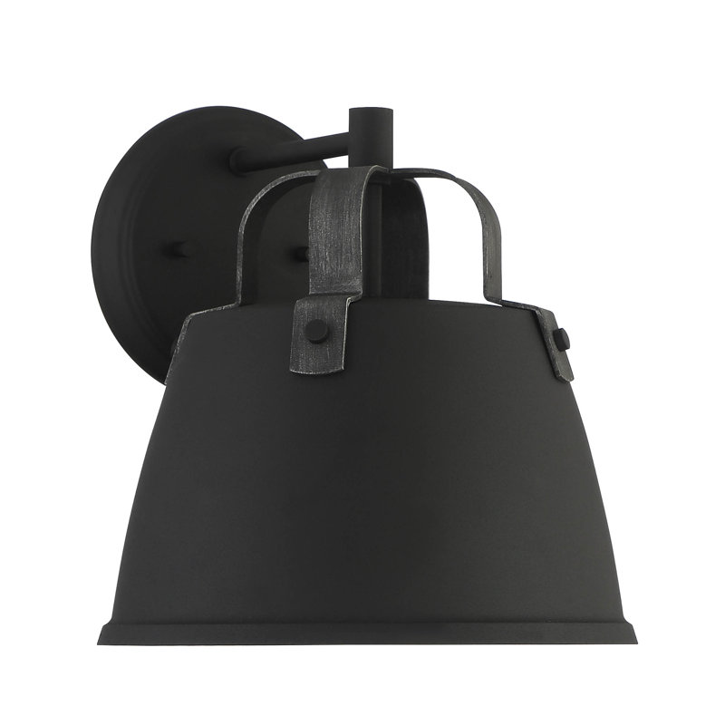 Steel Wall Light, 11.25" H x 10.25" W x 10.25" D