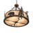 Wildlife 6 - Light Dimmable Drum Chandelier