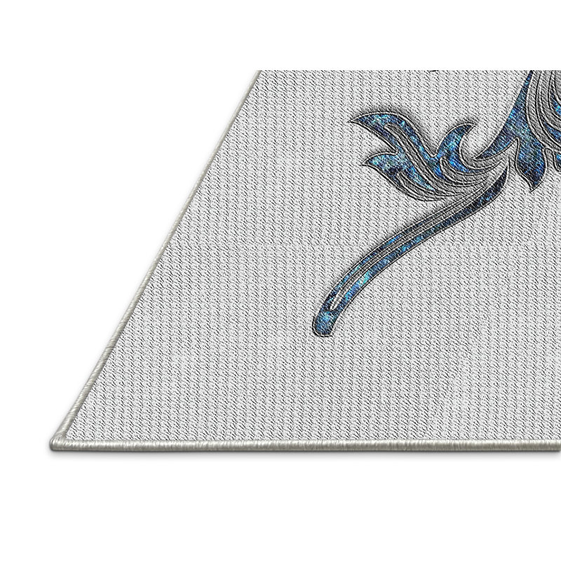 Tapis décoratif gris commun inglestone, Rectangle 7 pi x 9 pi