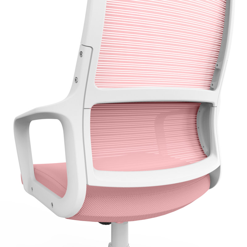 Chaise de travail en filet Northwood, Rose / blanc