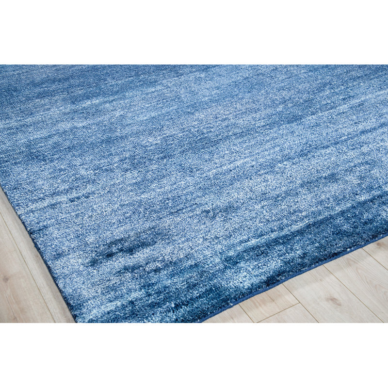 Plush Area Rug in Navy, Rectangle 2' x 3'