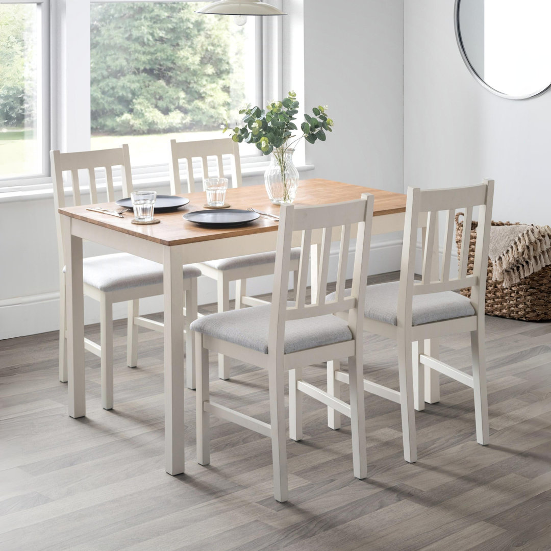 Carmel 4 -Person Oak Solid Wood Dining Set