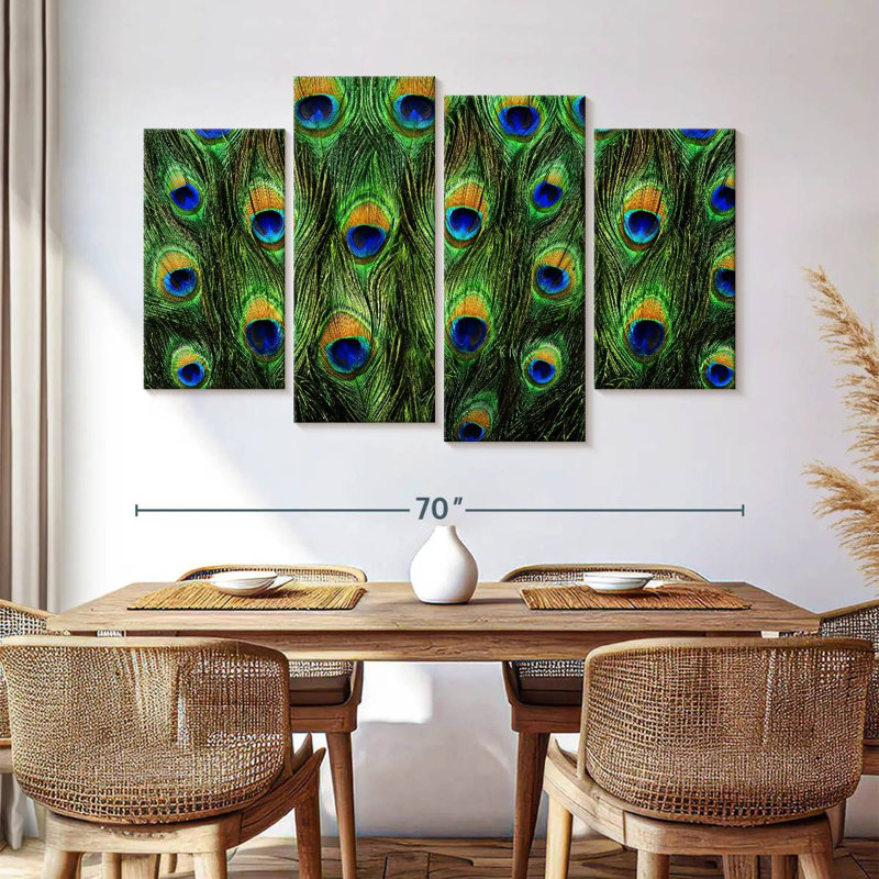 Brampt Peacock Tail, 42" H x 68" W