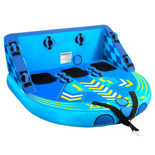 3 Person Inflatable Towable Tube,blue