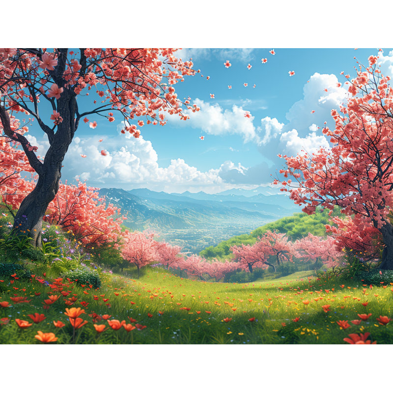 Rideaux de fleurs Blossom Trees, L 40 po x L 54 po