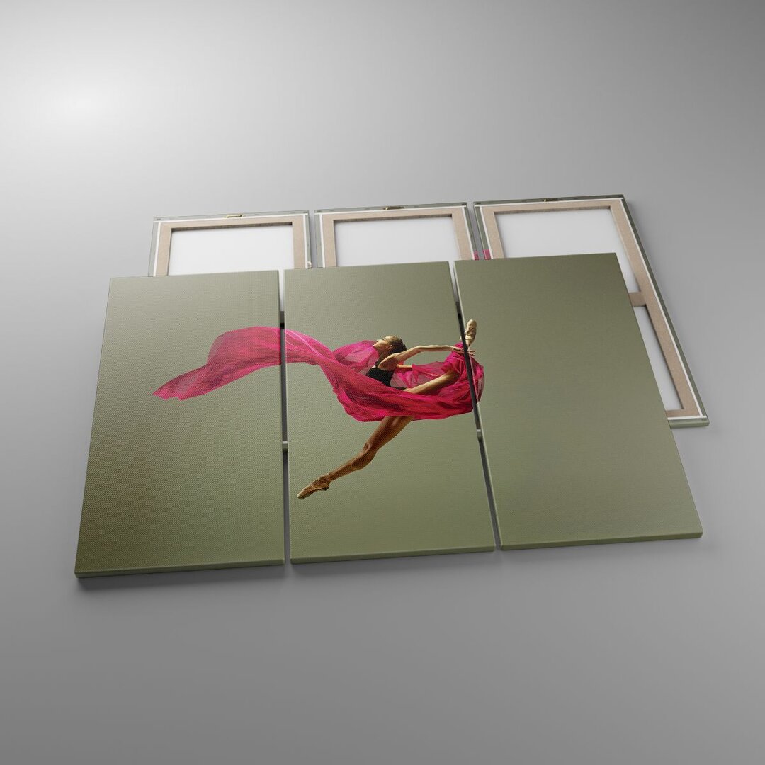 3-tlg. Fotodruck-Set Dancer Ballet Artist