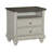 Classic 1Pc Nightstand With 2X Drawers And Storage Cubby Top Modern Farmhouse Design Bedroom Furniture Side Table