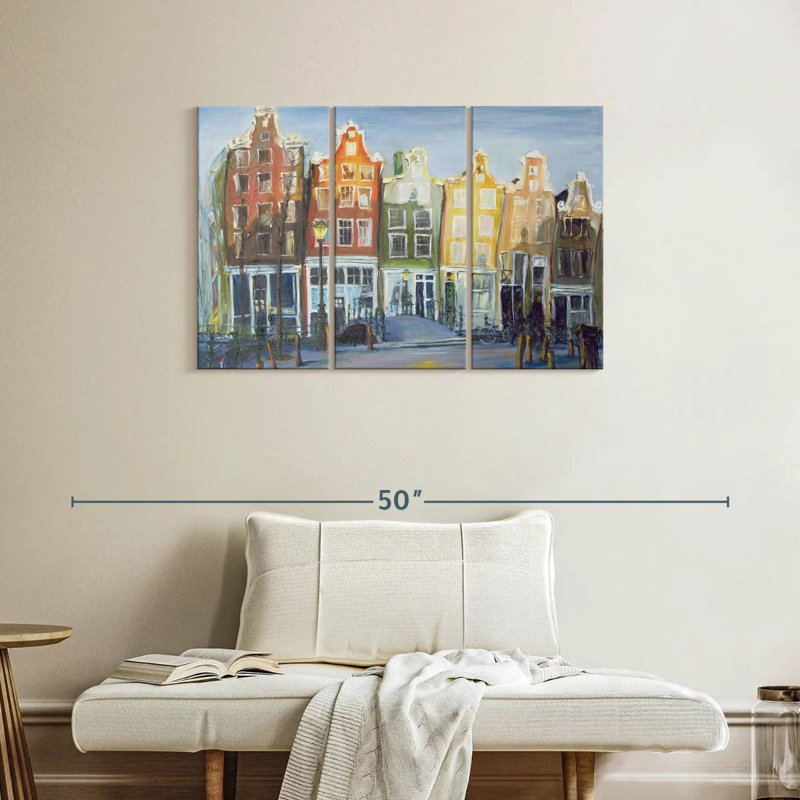Les maisons Sireci à Amsterdam, H 24 po x l 38 po