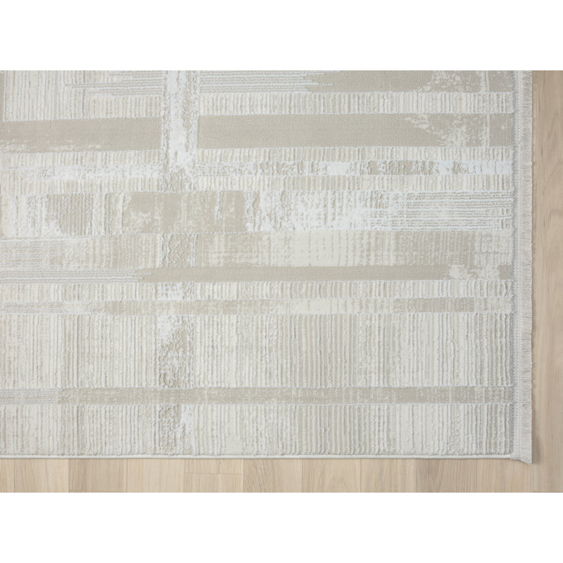 Eliana Machine Woven Cream Indoor Rug, Rectangular 200 x 290cm