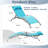 Set of 2 Outdoor Chaise Lounges, Adjustable Aluminum Pool Chairs with PVC-coated polyester Fabric-1400314978