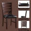 Ensemble de 2 chaises d'appoint en cuir synthétique et finition cerisier Urbana