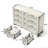 Elegant Rattan Storage Cabinet with 9 Drawers and Metal Handles-1384179774