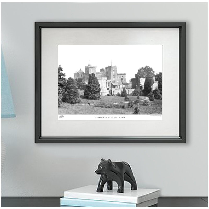 Powderham, Castle C1874 by Francis Frith - Single Picture Frame Print, 60cm H x 80cm W x 2.3cm D