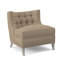 Chaise d'appoint avec coussin en polyester de 29 po de largeur Social-41242334-96915536
