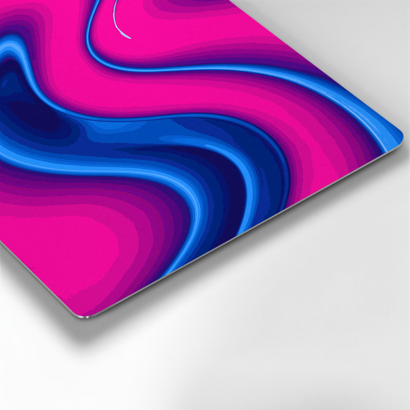 Gradient Abstract 82, art mural en métal rose, H 16 po x l 20 po