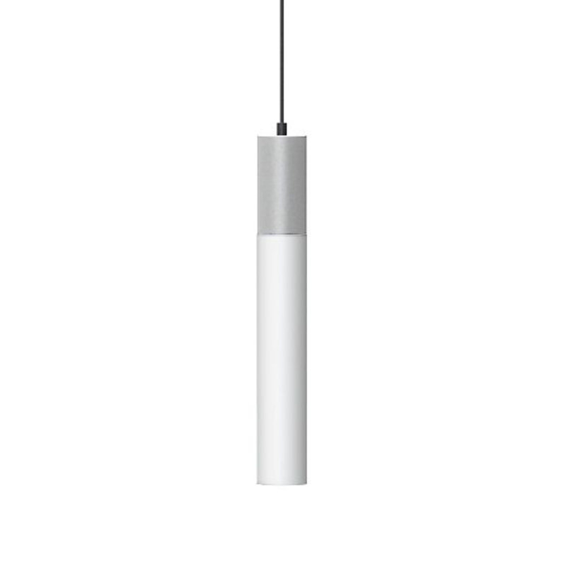 1 - Light Single Cylinder LED Pendant, 7" H x 1.1" W x 1.1" D, Polished Chrome