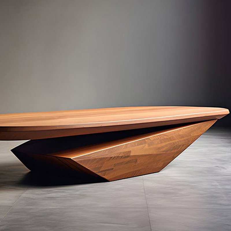 Design sense high-grade solid wood coffee table