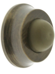 Solid Brass Wall/Handle Bumper, Antique Brass