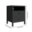 48cm W Solid + Manufactured Wood Bedside Table-141536213