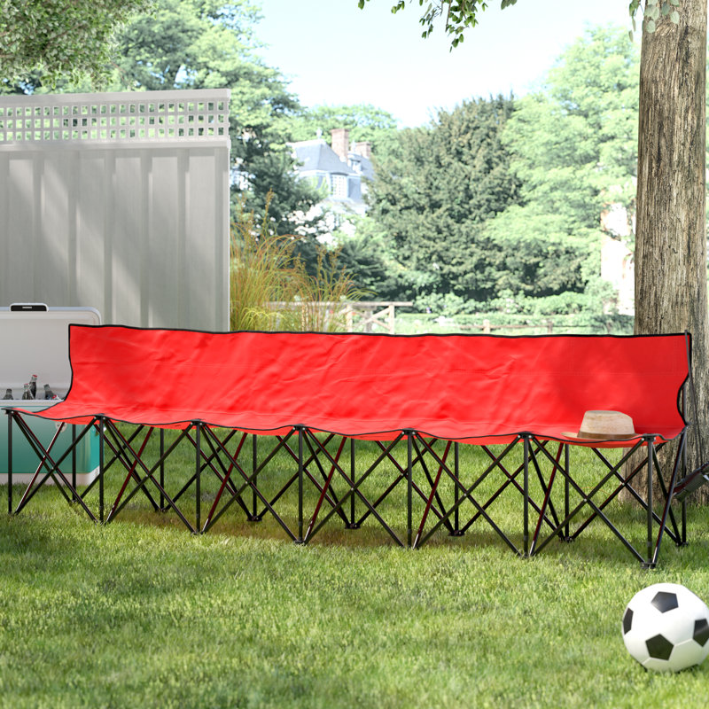Abbigail Folding Camping Bench, Black