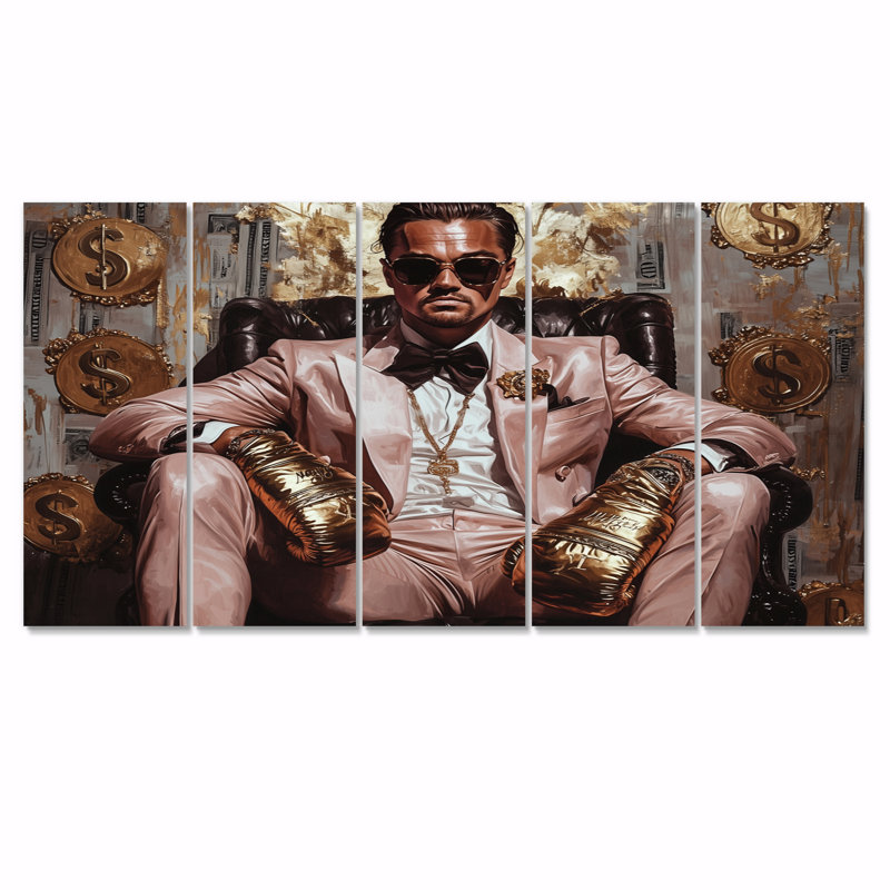 Loup de lunettes de Wall Street, H 32 po x l 80 po
