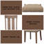 Ensemble de 2 chaises d'appoint Nathaniel
