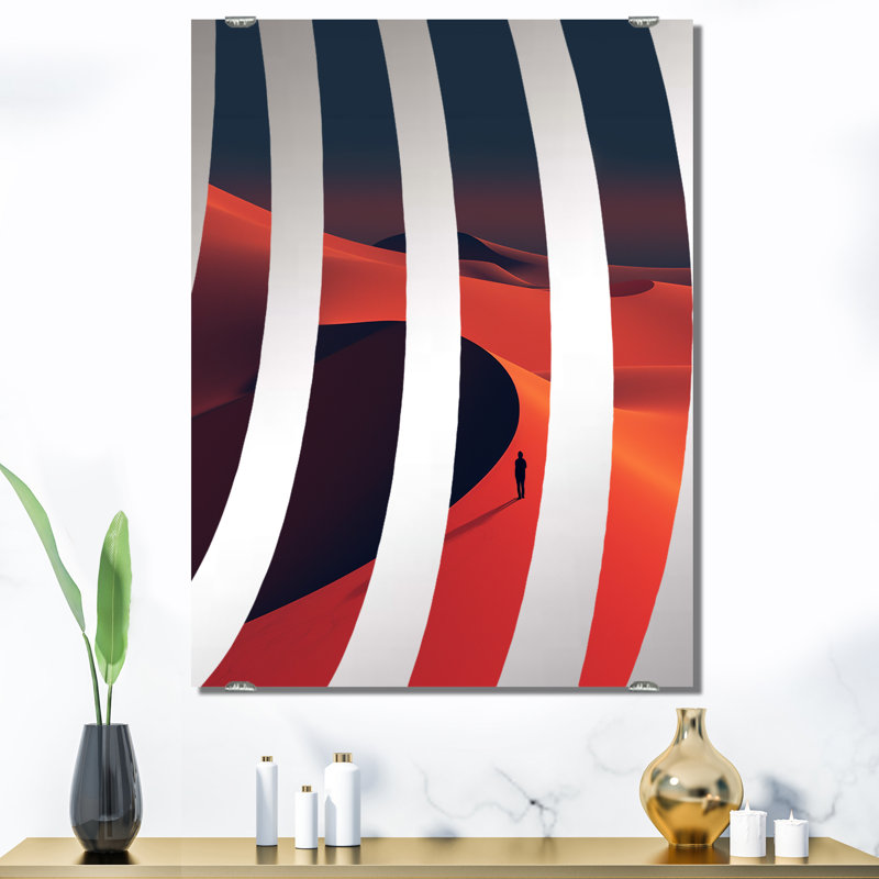 Naulaguari - Miroir mural Big Desert MIR140726, 40 po x 30 po