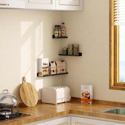 Misaye 3 Piece Metal Floating Shelf
