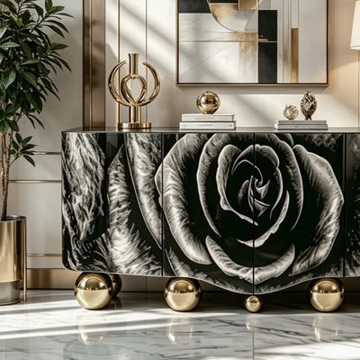 Modern minimalist light luxury sideboard