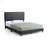 Upholstered Faux Leather Platform Bed