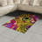 Psychedelic High Density Long Fiber Poly Threads Decorative Area Rug Carpet-42027906