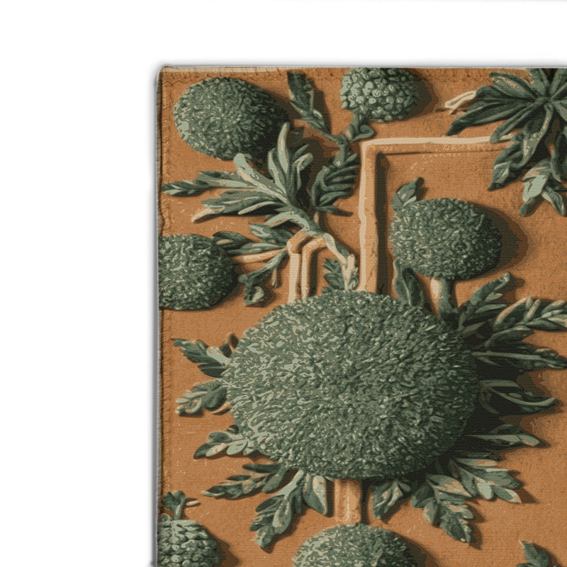 Tapis d'intérieur et d'extérieur brun Nature, Rectangle 4pi x 6 pi