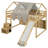 Loft Bed With Slide, Storage Bookcase and Stairs-1777930654-1777930651