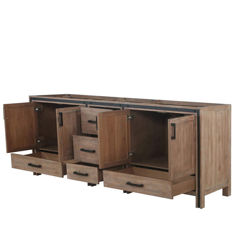 Meuble-lavabo double (armoire seulement), Barnwood, 84" W