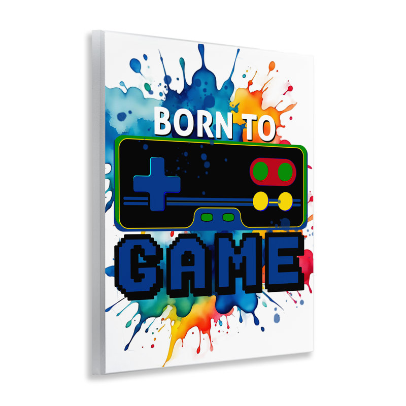 «Born to Game Splash», plaque murale par Kim Allen