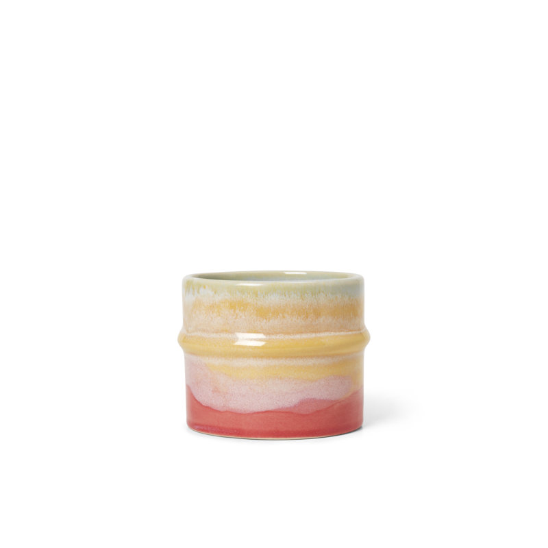 Poppery Ceramic Coffee Mug, 9.1, Pink/Yellow