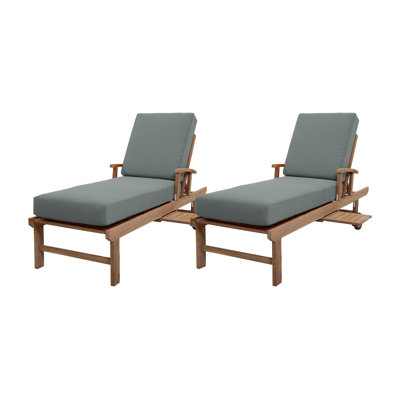 Huntington Outdoor Teak Chaise Lounge