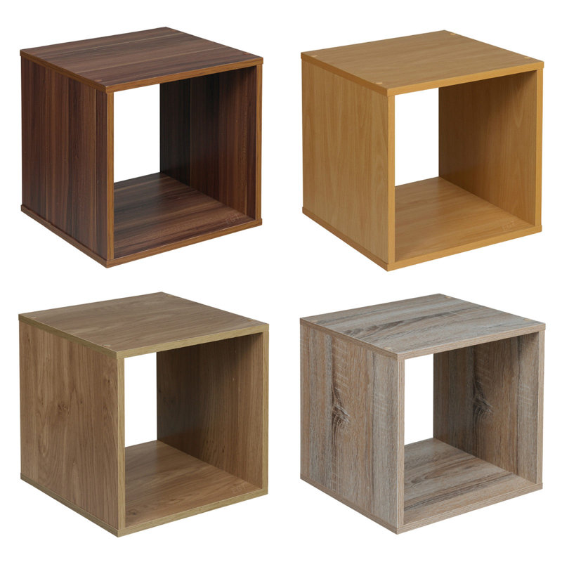 Jaylynn 26.5cm H x 30cm W Standard Bookcase, Beech