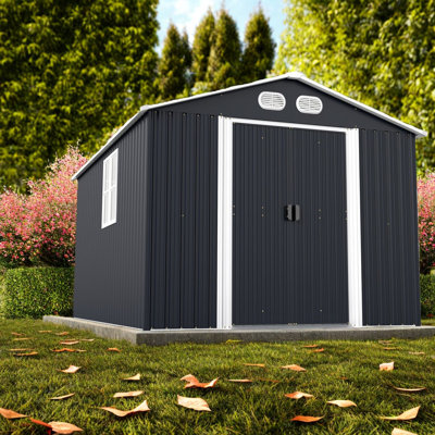 Spacious Sheds 8x12 Ft Metal Modern Storage For Backyard Garden Home