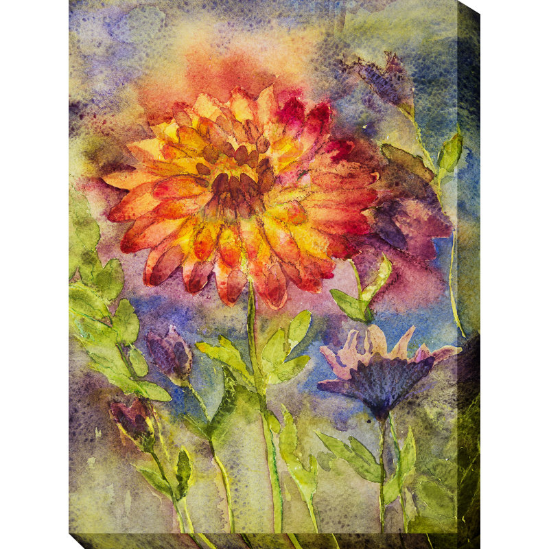 « zinnia », reproduction d’art sur toile tendue