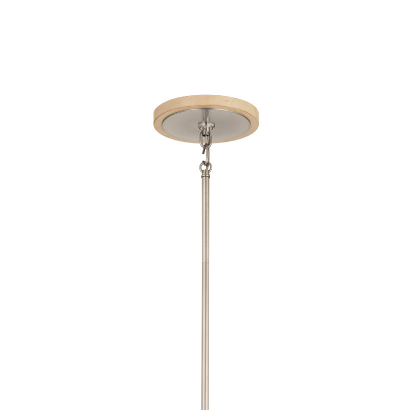 Lustre noir 12 lumières Karthe, Nickel brossé