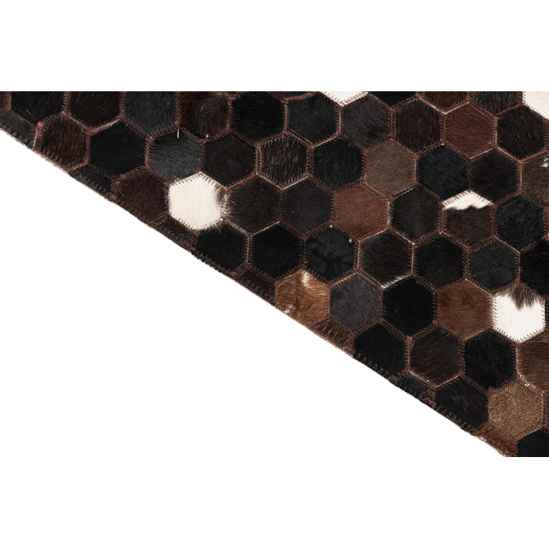 Tapis brun chocolat Jed