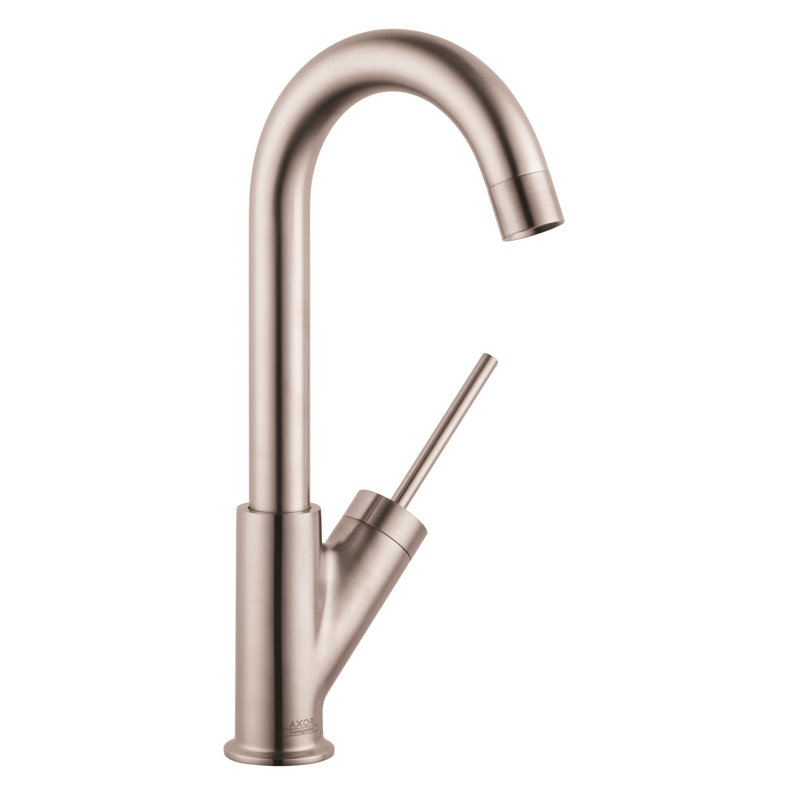 AXOR Starck Single Handle Kitchen Faucet, Steel Optik